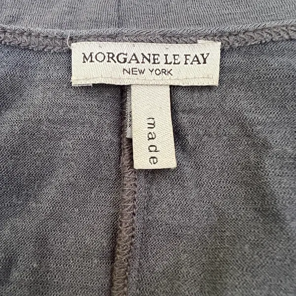 Morgane Le Fay‎ New York Grey Deep V-Neck Empire Waist Sleeveless Top Size M USA - Image 6