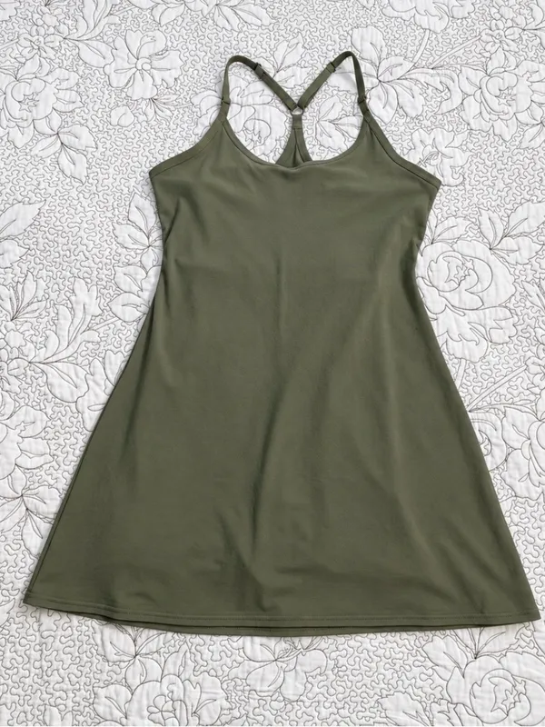 💥 Outdoor Voices The Exercise Dress Evergreen Built In Shorts Women’s S 🧡 - Image 3