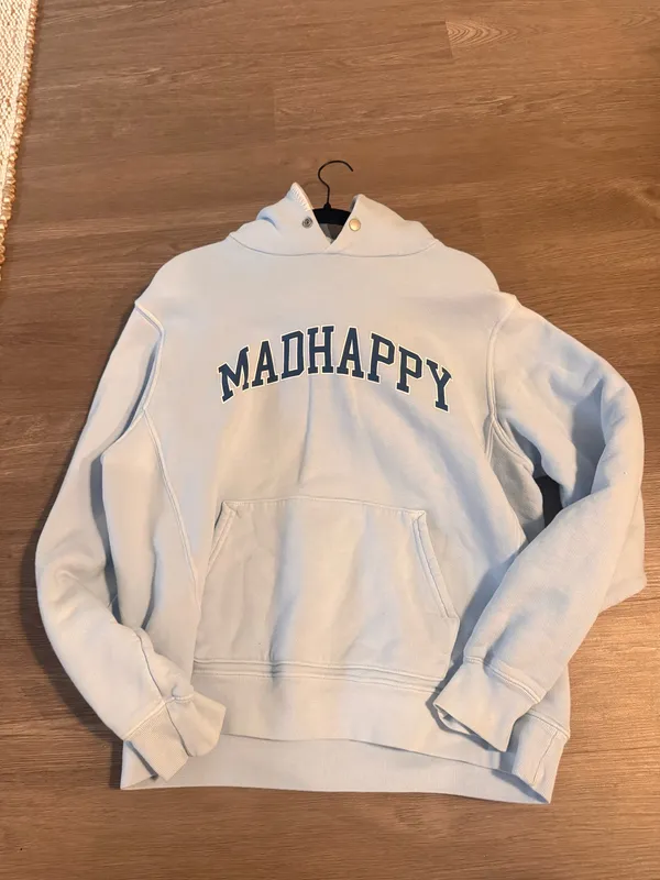 Campus Madhappy Fleece Hoodie Snap Light Blue Small - Image 2