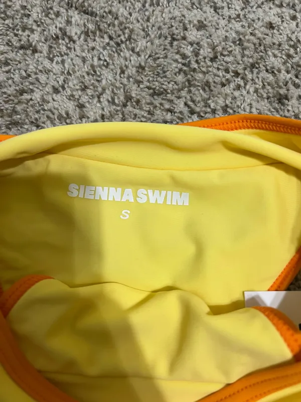 Sienna swim high rise bikini bottom Yellow - Image 4