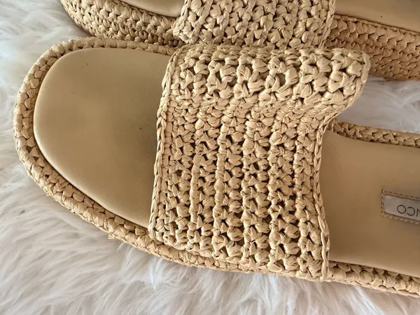Tony Bianco Women's Raffia Platform Slide Sandals - Image 3