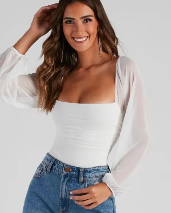 Windsor White Bodysuit - Image 2