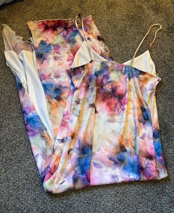 Caution to the Wind Watercolor Floral Dress - Image 3