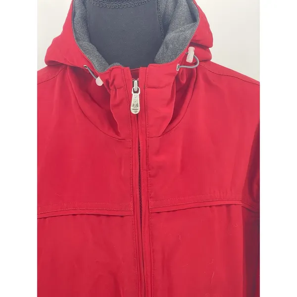 Vintage Pacific Trail‎ WomensSz Large Red Hooded Fleece Lined Winter Jacket - Image 2