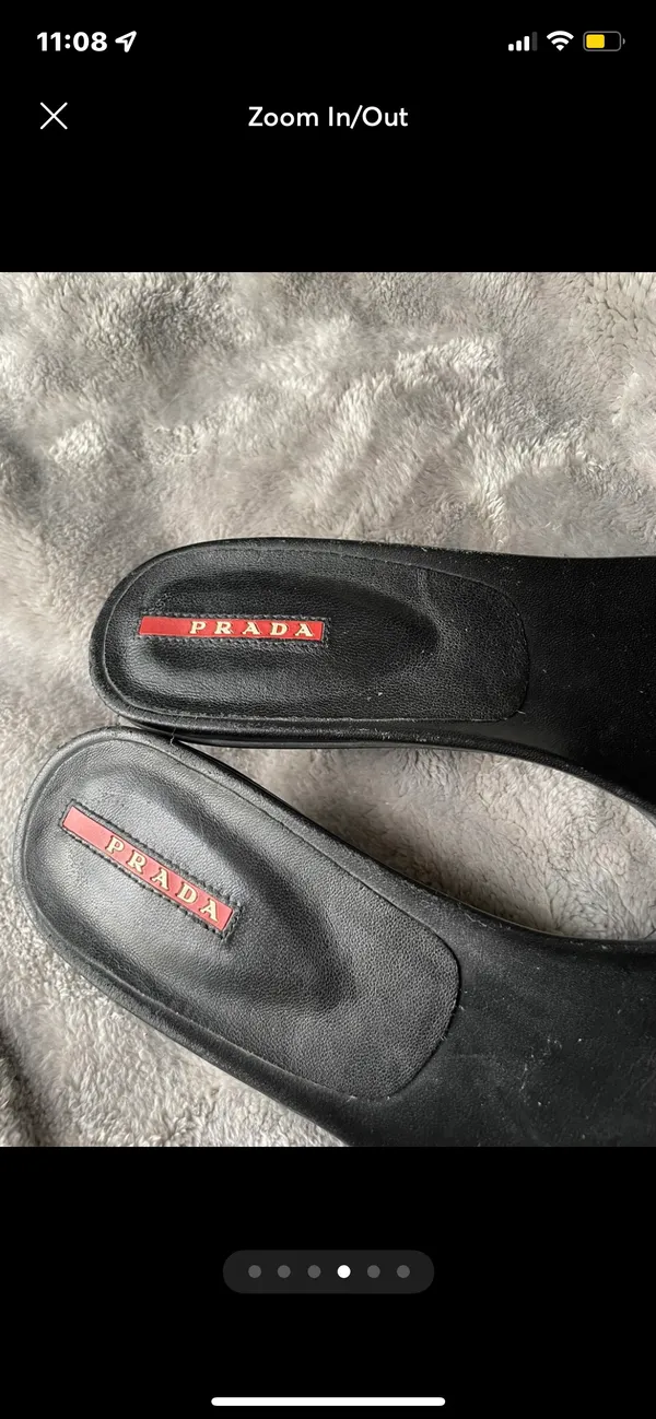 Prada Vintage 90s  Kitten Heels - Image 5