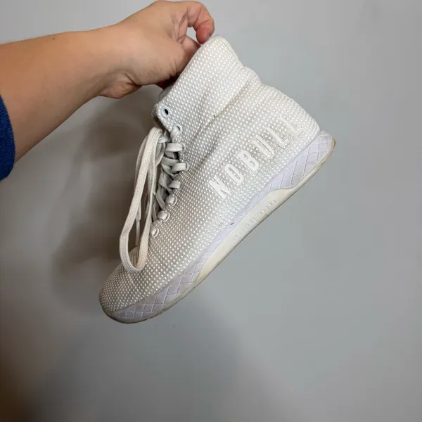 NoBull White Women’s High Top Sneakers Size 8 - Image 3