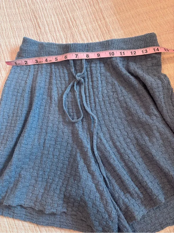 Free People Free-est Rowan Sweater Short Set in Blue Suede XS - Image 9