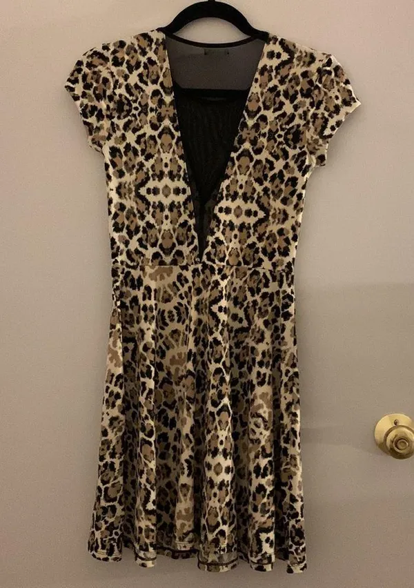 Kimchi Blue leopard cheetah skater dress - Image 2