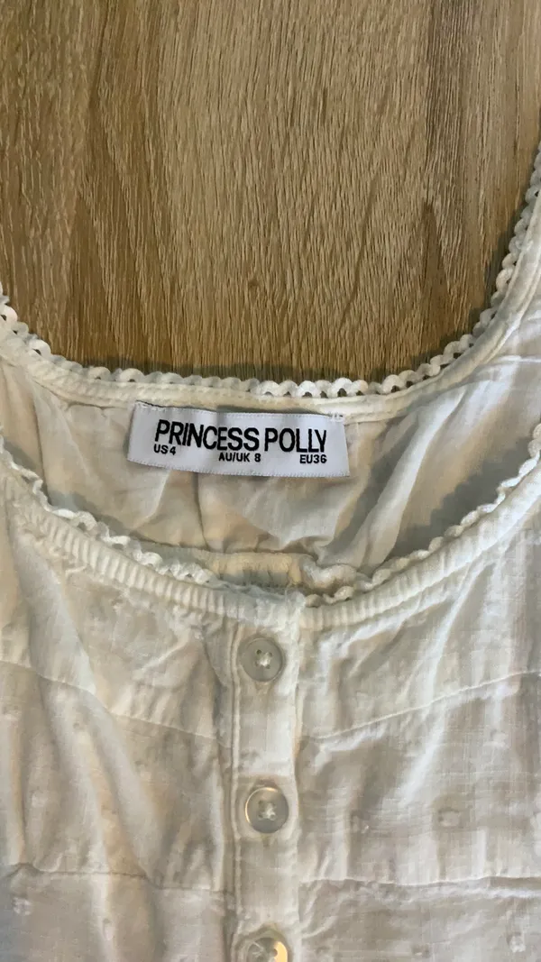 Princess Polly White Tank Top - Image 2