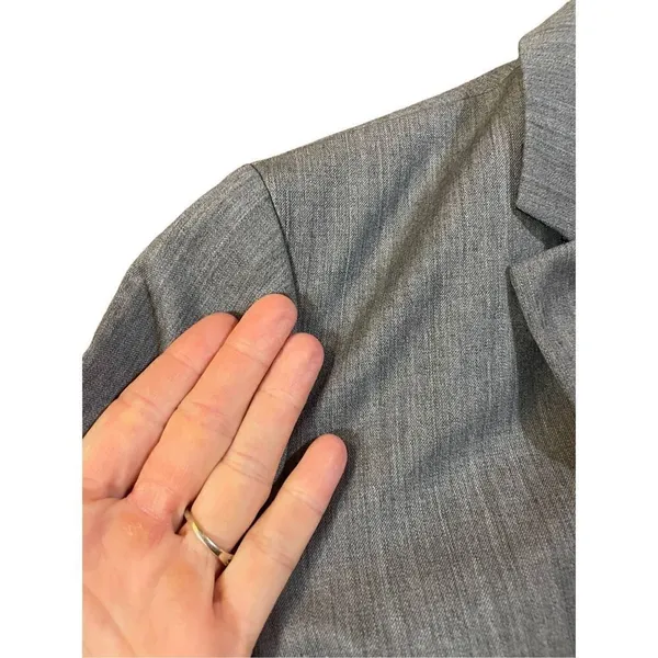 J. Crew Factory Women’s Lightweight Wool Blend Gray Suit Blazer F3731 size 2‎ - Image 6