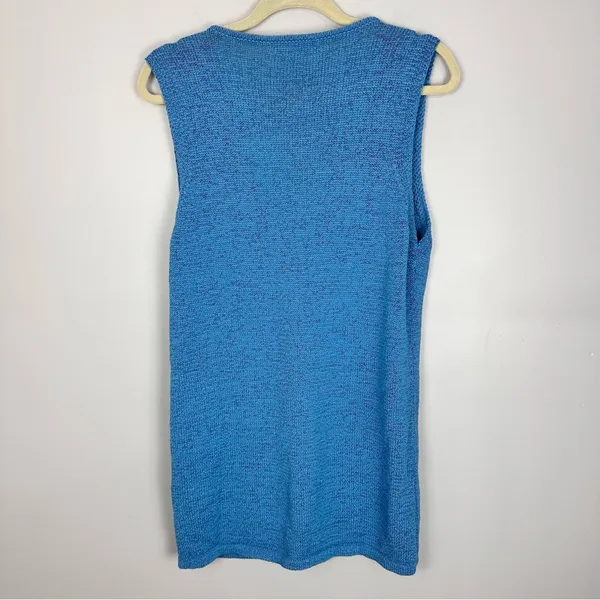 Peppermayo Capri Glow Knit Longline Vest Top Azure Blue Lrg NWT Festival Spring - Image 10