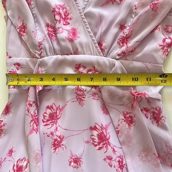 Lulu’s Dearly Loved Lavender Floral Print Flutter Sleeve Maxi Dress - Image 6