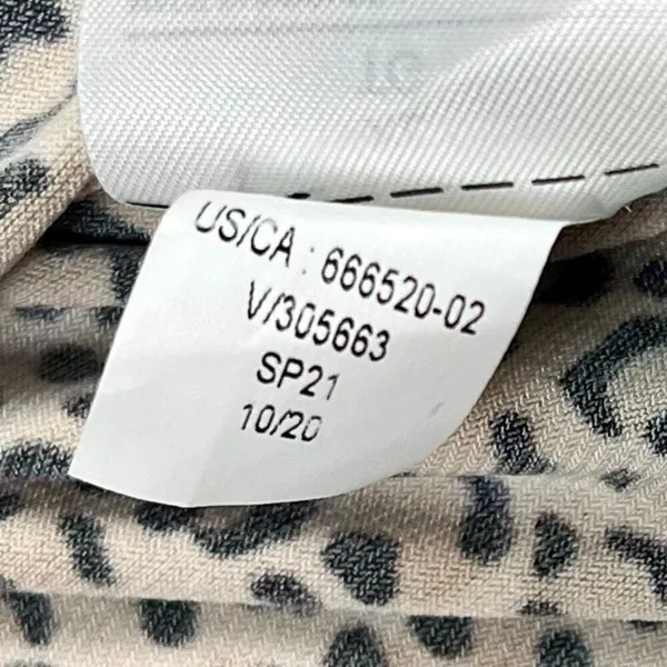 Banana Republic Animal Print Belted Fit and Flare Long Sleeve Dress XL - Image 10