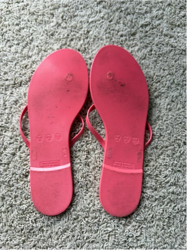 Kate Spade New York Jaylee Jelly Sandals 11 Pink Floral Thong Flip Flops - Image 3