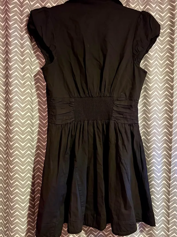 Free People | Chester Ruched Waist Denim Mini Dress, Medium - Image 5