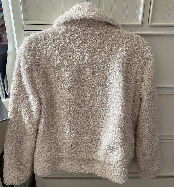 She + Sky Cream Teddy Coat - Image 3