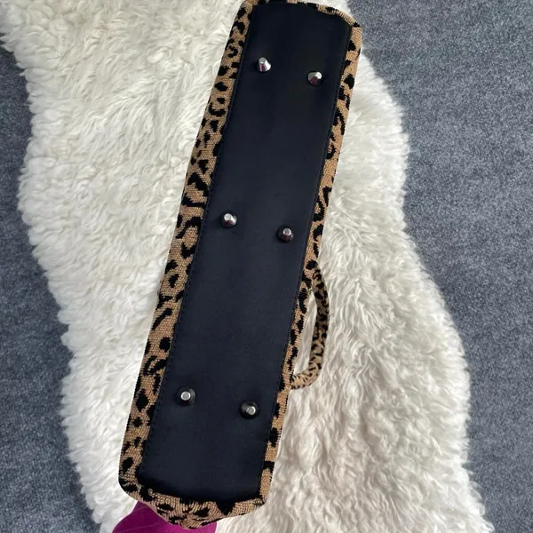 Cmz Leopard Cheetah Print Brown Black Shoulder Bag Boho Safari Grunge Mallcore - Image 4