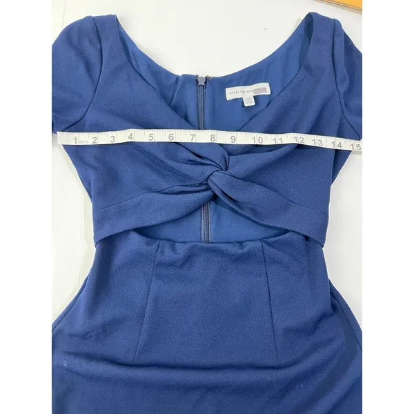 Dress The Population‎ Jade Navy Blue Cutout Twist Front Mini Dress XXS - Image 7