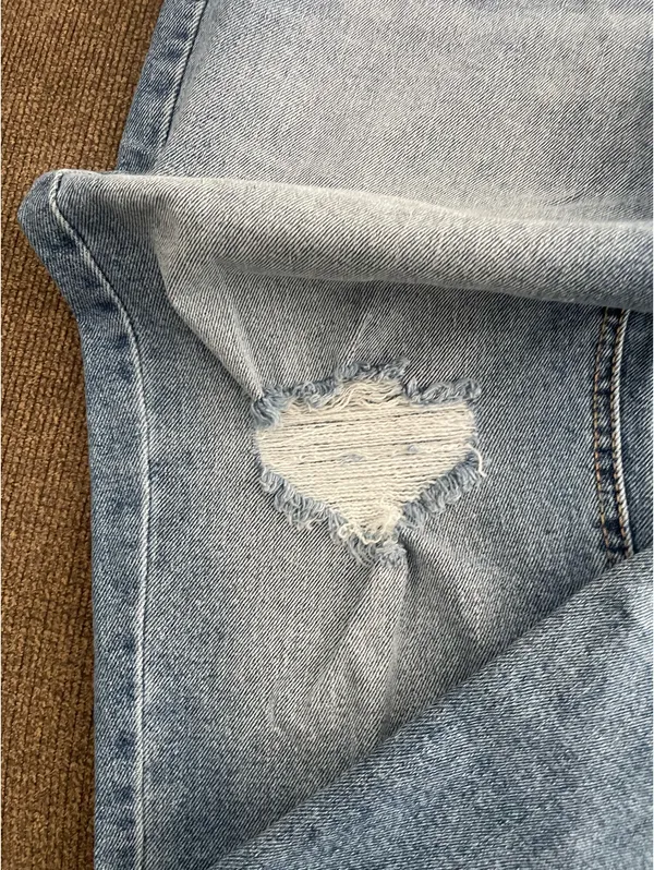 U.S. POLO ASSN Vintage Straight Distressed High Rise Jeans - Image 2