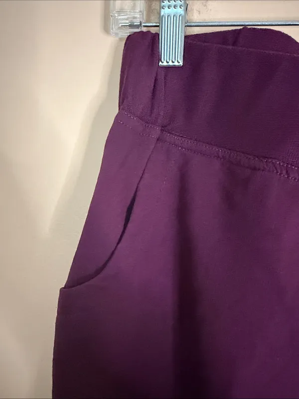 Maurices Women's Drawstring Athletic Shorts in Plum - Image 4