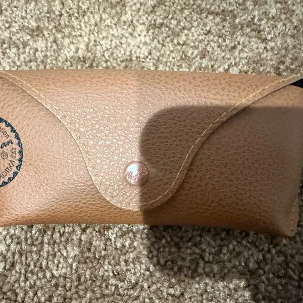 Ray Ban Bausch & Lomb‎ Tan/brown Case Only! For Glasses And Sunglasses O - Image 2