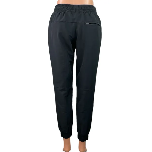 Asics Women's Black High Rise Drawstring Workout Athletic Jogger Pants Size S - Image 3