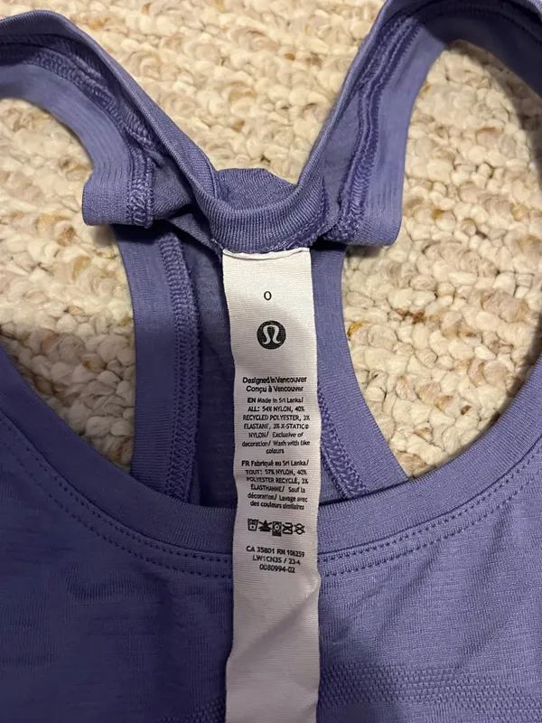 purple lululemon swiftly tech tank - Image 2
