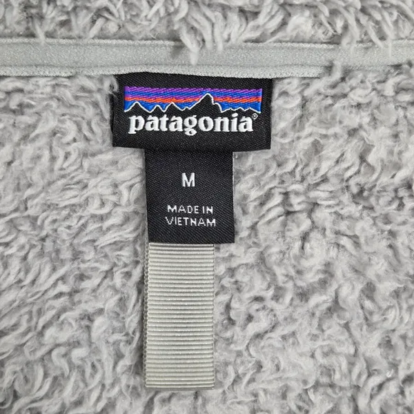 Patagonia Gray Fleece Teddy Pullover Size‎ M - Image 10