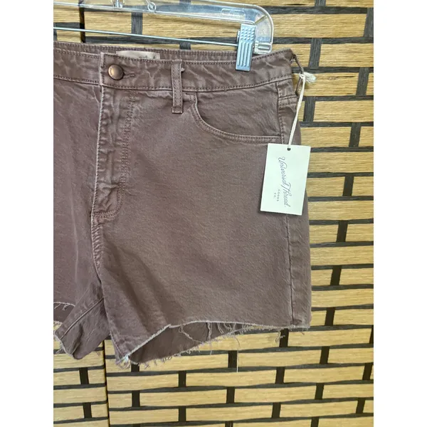 Universal Thread Brown‎ Midi Denim Shorts Size 10/30 - Image 3