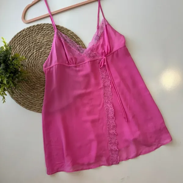 Hot pink Victoria’s Secret sheer‎ babydoll Small - Image 2