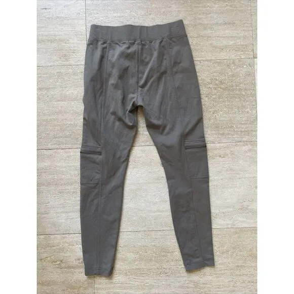 Soft Surroundings Pull On Leggings Womens PS‎ Zip Pockets On Leg Stretch Green - Image 5