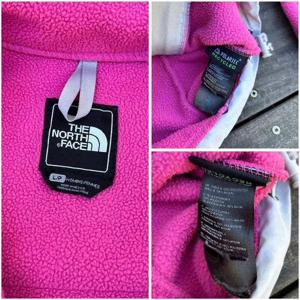 Hot Pink The North Face Fleece Denali Fleece Jacket Zip Up Jacket - Image 7