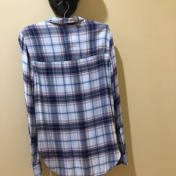 Abercrombie blue flannel - Image 3
