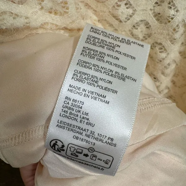 Urban Outfitters Yaya Ivory Soft Off The Shoulder Boho Dress XS NWOT - Image 5