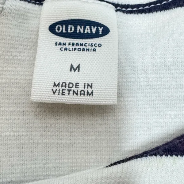 Old Navy Navy and White Striped Mini Dress - Image 3