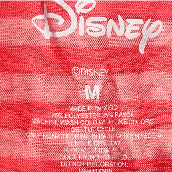 Disney Ariel Beach Vibes Striped Tank Top Size M Coral Pink - Image 5