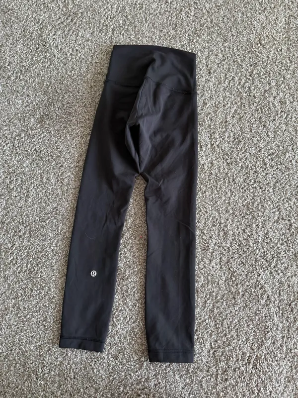 lululemon athletica Black Womens Leggings with Logo Wunder Train - Image 6