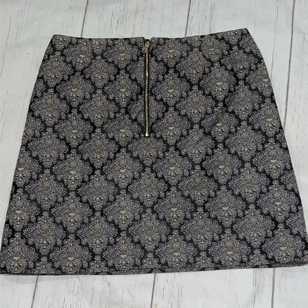 Loft blue patterned skirt - Image 4