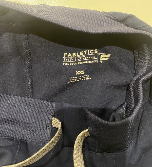 Fabletics Navy Blue Jogger Scrub Pants - Image 3