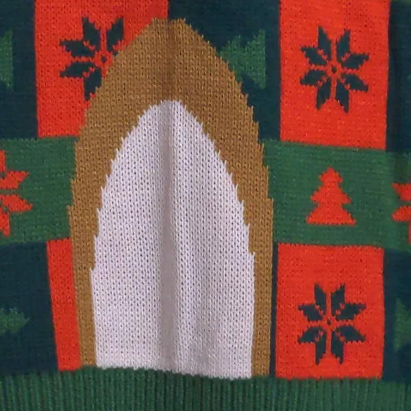 Ellen Degeneres Reindeer Pullover Ugly Christmas Sweater Women's L Red Green New - Image 6