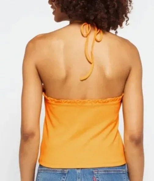 ZARA Cropped Halter Knit Top - Image 3