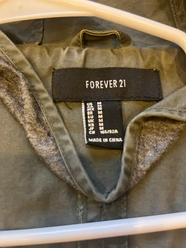 Green Army Jacket Size M - Image 2