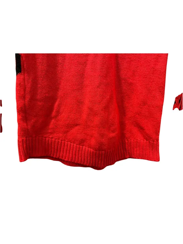 Derek Heart DJ Gingerbread House Music Ugly Christmas Sweater Red Small Womens - Image 9