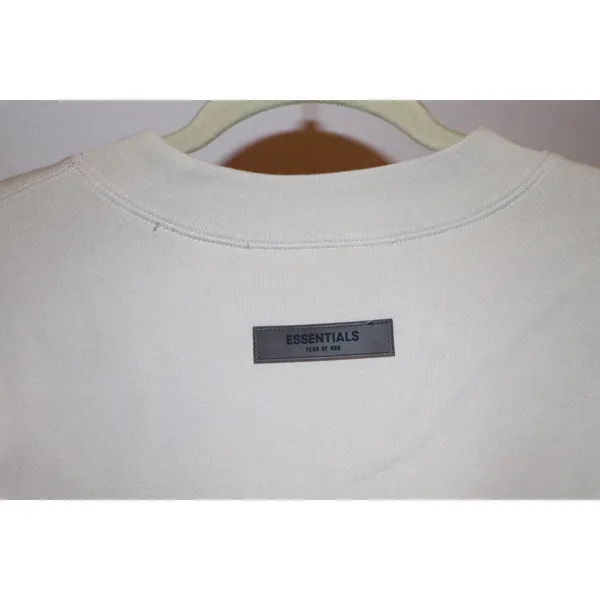 Fear of God Essentials Beige Relaxed Crewneck Sweatshirt - Image 9