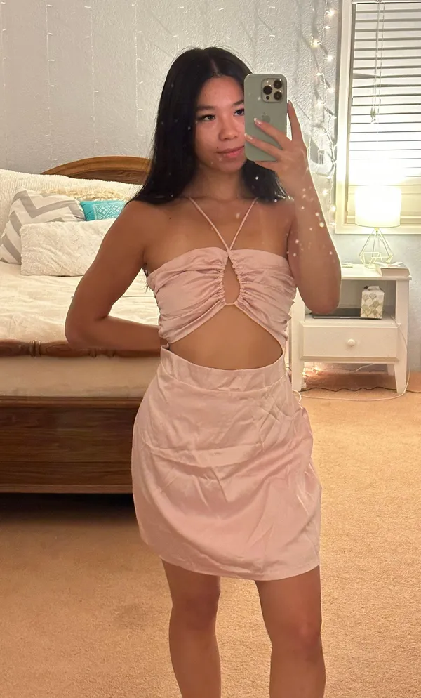 Beginning Boutique Nitsan Dress Pink - Image 3
