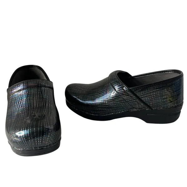Dansko Professional Womens Clogs Shoes Sz 42 US 11 Black Plaid Comfort Nurse - Image 2