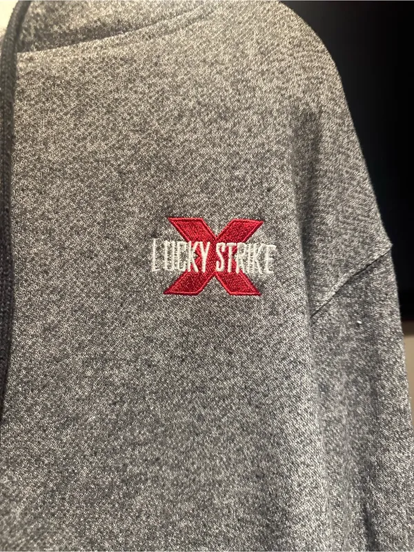 Rare Lucky Strike Entertainment EST 2003 Boston Oversized Zip Up - Image 4