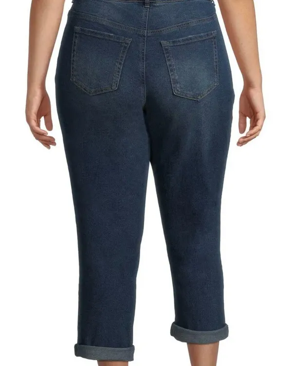 Terra & Sky Distressed Boyfriend Jeans - Image 2