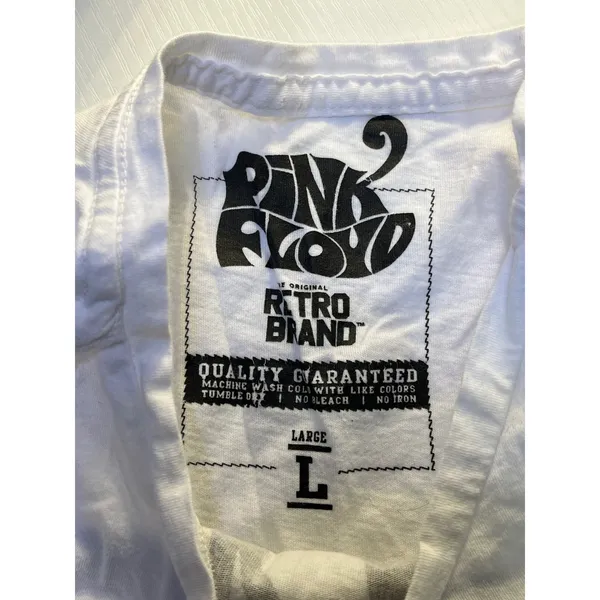 Pink Floyd‎ Retro Brand Distressed Graphic T-Shirt Bundle White Black Large - Image 3