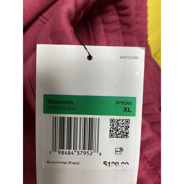 Nike‎ Womens Sportswear Mid Rise Full Length Joggers Pink FB8330-634 XL NEW - Image 8